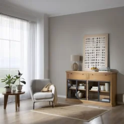 Parma Buffet en bois massif de manguier et métal