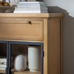 Parma Buffet en bois massif de manguier et métal