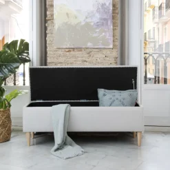 Piker Banc avec coffre de rangement rembourré