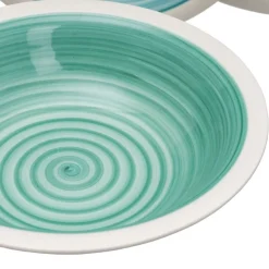 Rakal Service de vaisselle en grès de 18 pièces