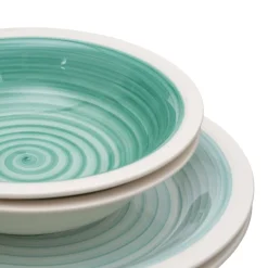 Rakal Service de vaisselle en grès de 18 pièces