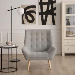 Reine Fauteuil gris perle