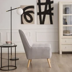 Reine Fauteuil gris perle