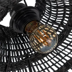 Rulke Lampe de plafond en fibre naturelle