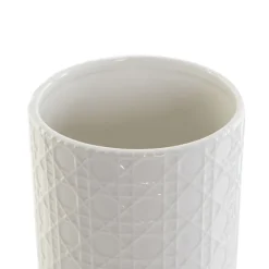 Safy Pot en céramique blanche