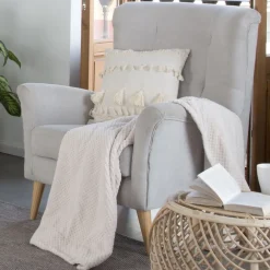 Sefi Plaid crème 130x170