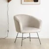 Sigrid Fauteuil velours gris