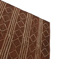 Sokam Tapis de salon en jute et cuir