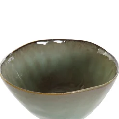 Tomy Bol en grès émaillé turquoise