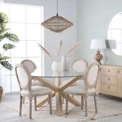 Victoria Chaise en bois massif de bouleau rembourrée en gris