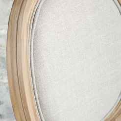 Victoria Chaise en bois massif de bouleau rembourrée en gris