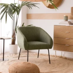 Viggo Fauteuil tapissé vert