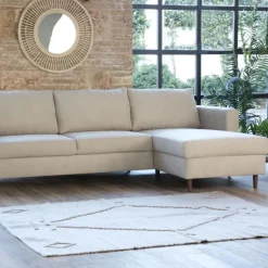 Vinson Canapé d'angle réversible 3 places beige