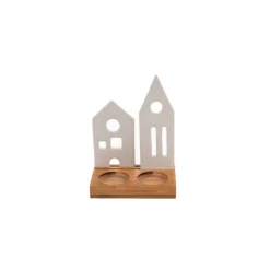 Wante Porta velas pueblo navide&ntilde;o